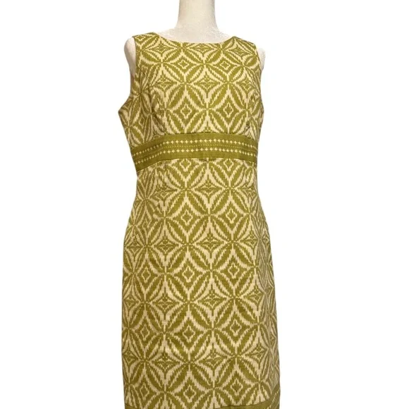 Jones New York Olive Patterned Dress - Picture 2 of 4